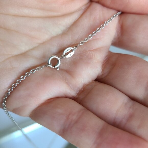 Vintage Sterling Silver Chunky CZ Crystal Cross Pendant Necklace - Picture 11 of 13